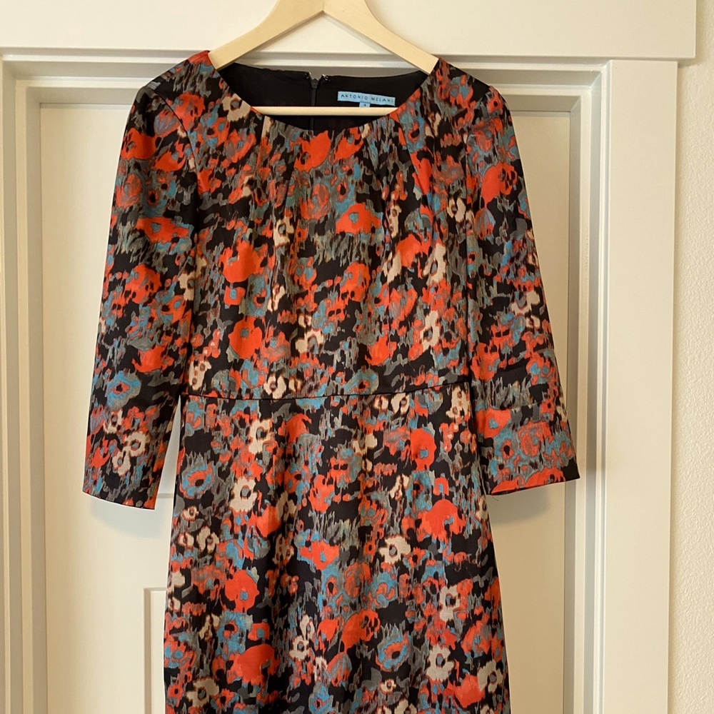 Antonio Melani Abstract Floral Print Dress Size 4